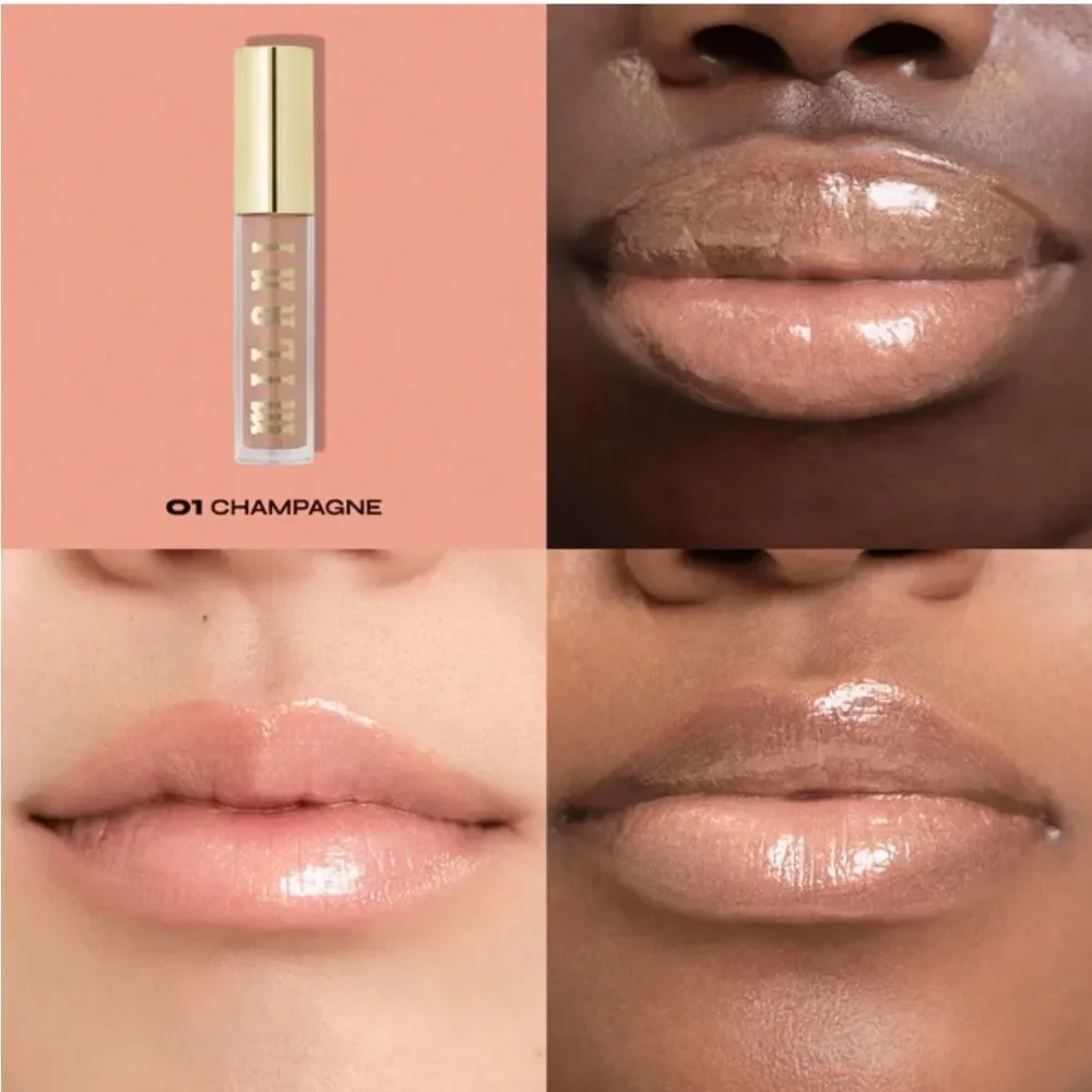 🦋 Milani 01 CHAMPAGNE Lip Gloss Plumper New FullSz